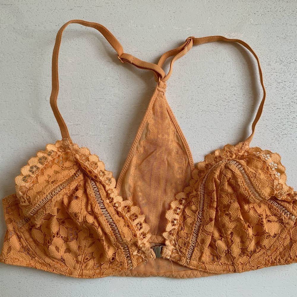 Victoria's Secret Unlined Plunge bra, size 34C, in a gorgeous shade of blue that